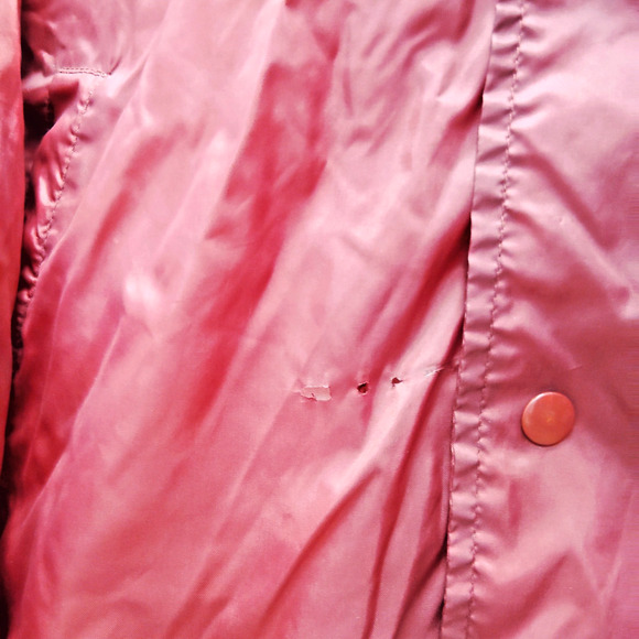 Eagle Ridge Windbreaker Jacket Mens Large Red Snap Button Outdoor Donna Redskins - Picture 4 of 7